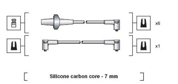 MAGNETI MARELLI Sytytysjohtosarja 941318111055